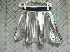 New 365 kids Skirt Size 6 Girls Silver Blue Elastic Waist Casual School Party