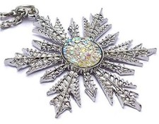 Frozen Snowflake Pendant Charm Necklace Elsa Once Upon a Time