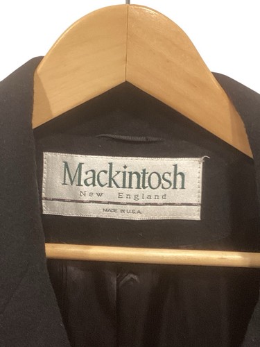 VTG Mackintosh New England Overcoat Women’s 10 Double Breasted Wool Cashmere USA - Picture 2 of 8
