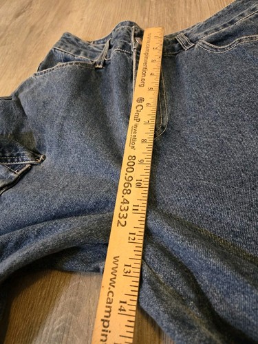 Fubu Forever 21 Jeans Womens Medium 28x31 Baggy Skater Raver Y2K Cargo Wide Leg - Picture 11 of 13