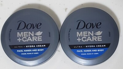 SET OF 2 Dove MEN+CARE Ultra Hydra Cream Face Hands Body 2.53 Oz