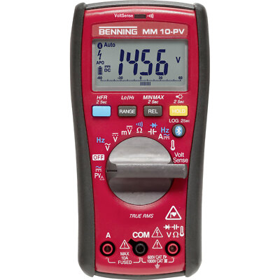 Benning 044089MM 10-PV Portable Multimeter, 6000 Counts, CAT IV 600V.