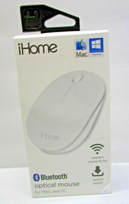 iHome BLUETOOTH OPTI. MOUSE for MAC & PC USB-C USB-A Macbooks OS Windows Laptop