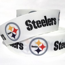 GROSGRAIN RIBBON 5/8", 7/8" - 1.5", 3" Printed TM17 - SPORTS FOOTBALL