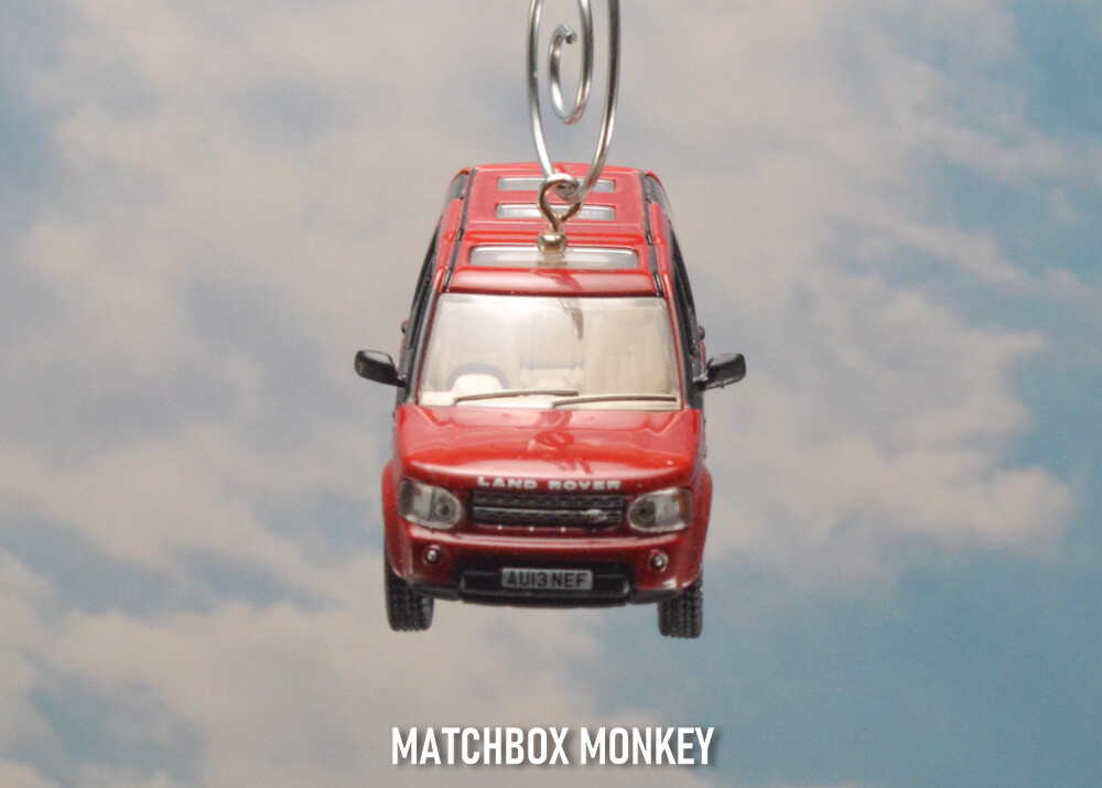 Firenze Red Land Rover Discovery 4 LR4 Custom Christmas Ornament 1