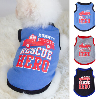 Pet Dog Clothes T Shirt Dress Letter Printed Small Cat Puppy Skirt