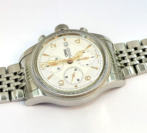 Orologio Oris big crown aviaton chronograph jumbo all stainless steel swiss made - Imagen 16 de 22
