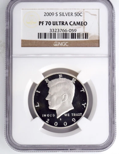 2009-S SILVER PROOF KENNEDY HALF DOLLAR NGC PF70 ULTRA CAMEO 766059