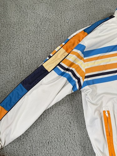 Vintage Coogi Track Jacket Mens Medium White Reversible Spell Out Logo Full Zip - Picture 11 of 18