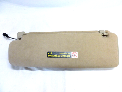 2007-2015 Audi Q7 Passenger Suede Sun Visor Tan OEM 4L0 857 552L - Picture 4 of 5