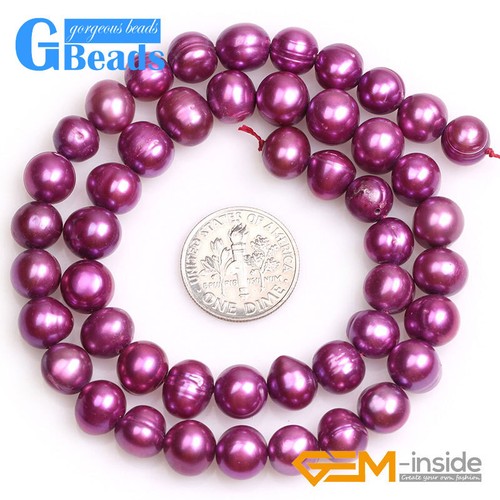 Freshwater Pearl Beads Stone Near Round Spacer Beads For Jewelry Making15" 8-9mm - Picture 4 of 53