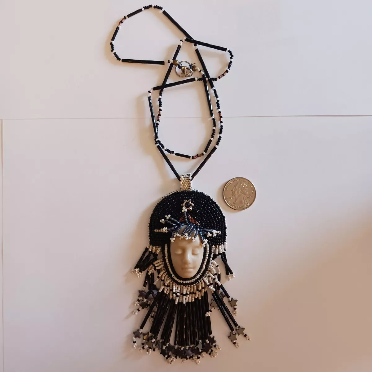 Bead embroidery necklace outlet