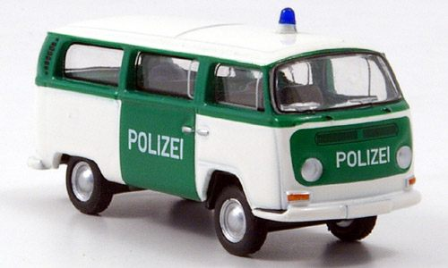 08752 BUB 1:87 VW T2 bus police - Photo 1/1