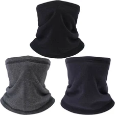 Winter Neck Warmer Gaiter Fleece Windproof Face Mask Cover Scarf for Men Women