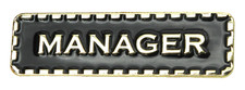 Manager Pin Badge Brooch