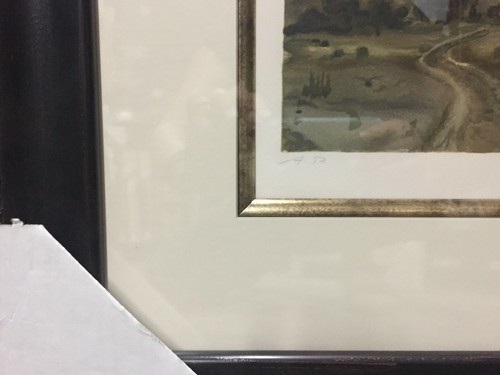 Peter Hurd "Valley Path in the Morning" AP Custom Framed Art Rare Western Litho - Picture 4 of 5