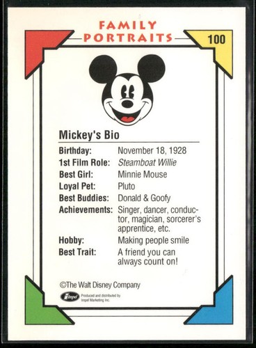 Disney Impel 1991 trading card/minnie 'n me Collector Cards Choose your Cards - Picture 73 of 121