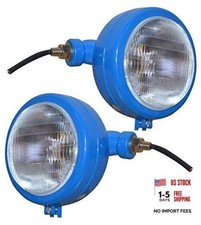 Tractor Headlights Assemblies 12v Compatible With David Brown 700 Light Blue