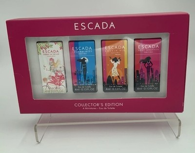 Escada Collector's Edition Women EDT Mini Splash 0.13 oz  4 pc Set New in Box