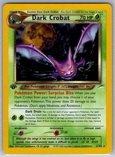 Dark Crobat 2/105 1st Edition Holo Rare Neo Destiny LP on eBay