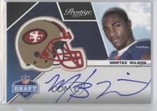 2011 Panini Prestige Pro Helmets Signatures Martez Wilson #38 Auto 0a7
