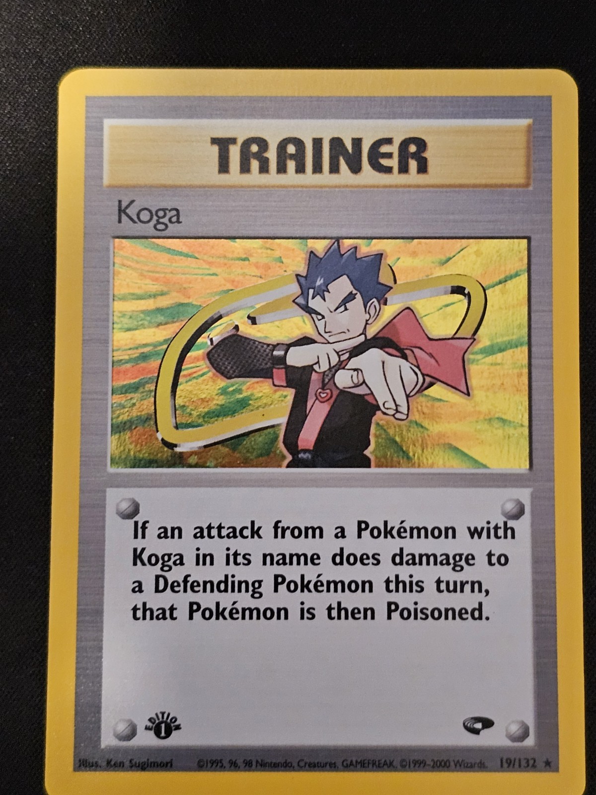Pokemon TCG Koga Holo 19 Gym Challenge 1st Ed Mint Near Mint