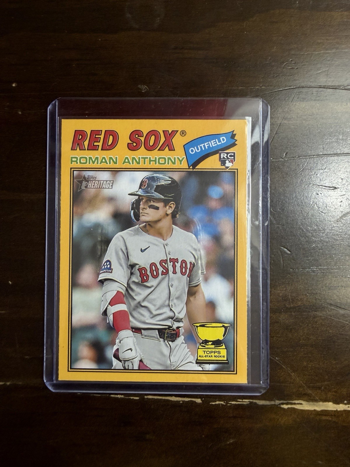 2026 Topps Heritage Baseball ROMAN ANTHONY Dark Yellow Border Parallel RC #86