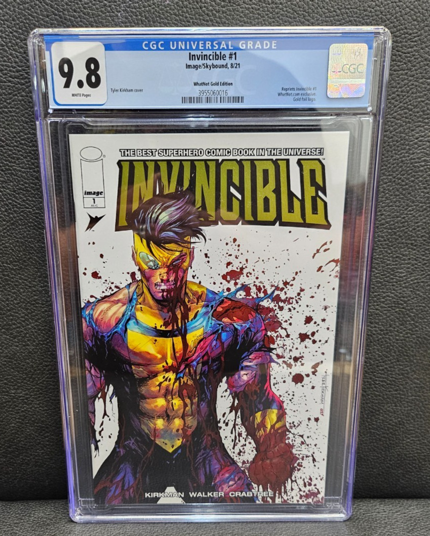 Invincible #1 Whatnot Gold Foil Tyler Kirkham Limited Edition CGC 9.8