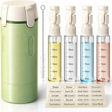 4 in 1 Travel Bottles Dispenser 4x30ml Refillable Toiletry Containers Portable