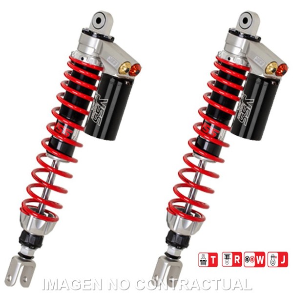 Set StoßDäMpfer Hinten YSS Gas Nach Oben Line C-Botella HöHer Honda Neu-image