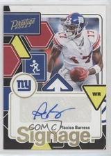 2022 Panini Prestige Signage Plaxico Burress #SIG-PB Auto