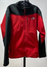 The North Face Men's Size L Red/Black Apex Soft Shell Full Zip Jacket Pre-Owned