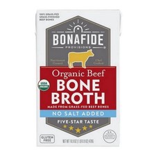 Organic Beef Bone Broth No Salt Added Dry 16.9 Oz Case