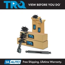 TRQ Front Rear Complete Loaded Strut Spring Assembly Shock Absorber 4pc Kit Set