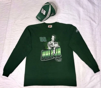 VTG Y2K Dale Earnhardt Jr #88 Amp Energy (M) Shirt & Hat Matching Set - Image 1 of 4