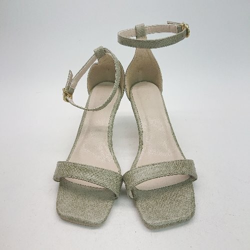 Ur'S Python Pattern Square Toe High Heel Belt Str… - image 5