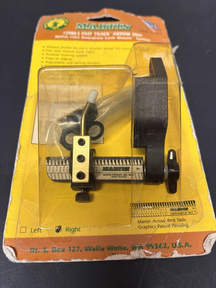 VINTAGE MARTIN #2980-S FAST TRACK ARROW REST W/#152 OVERDRAW LOCK MOUNT SYSTEM - Image 3 of 4