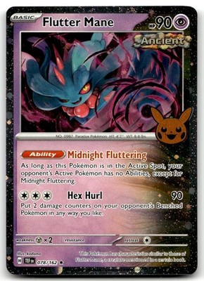 Flutter Mane (Cosmos Holo) 078/162 Holo Trick or Trade BOOster 2024 Pokemon LP