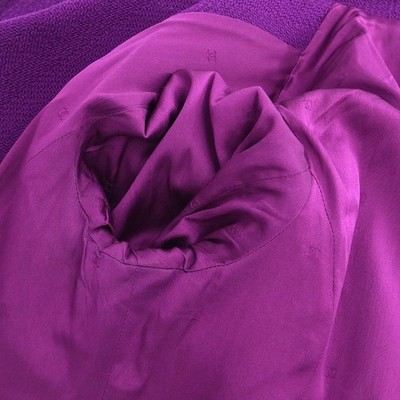 Chanel Single Breasted Jacket Purple 97A #48 196311 | eBay