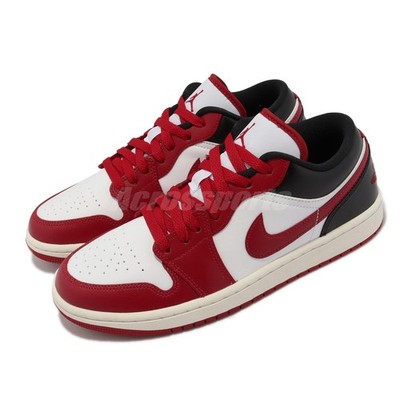 Nike Wmns Air Jordan 1 Low Reverse Black Toe Women Unisex AJ1 Casual DC0774-160