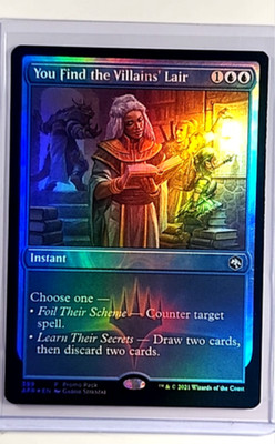 MTG Magic The Gathering Forgotten Realms Promo Foil You Find the Villains Lair