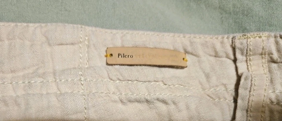 Pantalones para mujer Pilcro and the Letterpress Anthropologie mezcla de lino pierna ancha 6 Foto 4 de 4