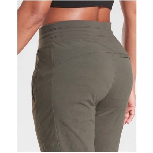 Athleta Women’s Sz 8 Green Trekkie North Jogger Pants Pull On Drawstring Casual - Picture 3 of 13