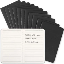 Mini Pocket Notebooks Bulk 3.5 x 5.5 Inches 12 Pack Small Note Pads Lined Lit...