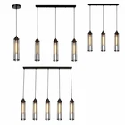 Industrial tubular wire cage pendant light system