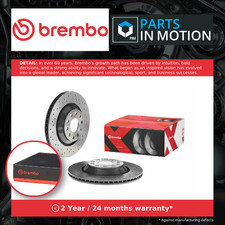 2x Brake Discs Pair Vented Rear 310mm 09.A200.1X Brembo Set 1K0615601N Quality