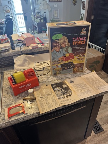 1969 Rapco Tumble Stones Rock Tumbler Kit w/ Box – Tested Works