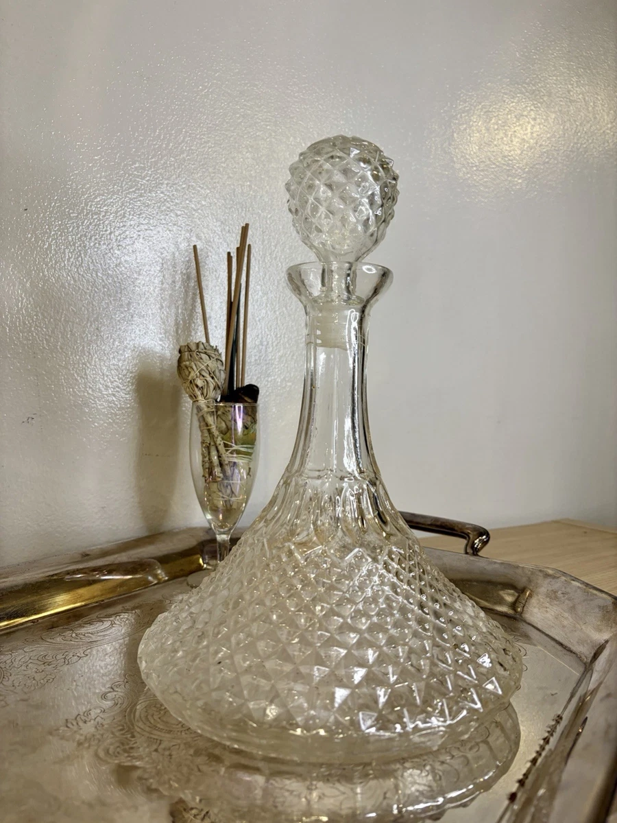 Glass Clear Collectible Decorative Bottles 1950-1959 Time Period