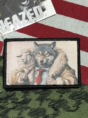 #ad #ad Wolf In Sheep’s Clothing Tactical Hook And Loop Patch High Quality 2x3” $9.00