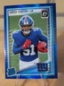 2025 Panini Donruss Optic Rated Rookie Abdul Carter 300 Blue Hyper Prizm (RC)NYG